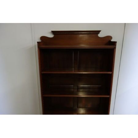 Offenes Mahagoni Bücherregal Massivholz antik ca 1920