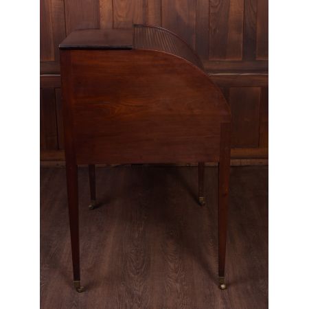 Georgianischer Mahagoni Rolltop Schreibtisch Massivholz antik