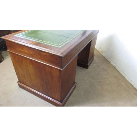 Viktorianischer Mahagoni Schreibtisch Massivholz antik ca 1870