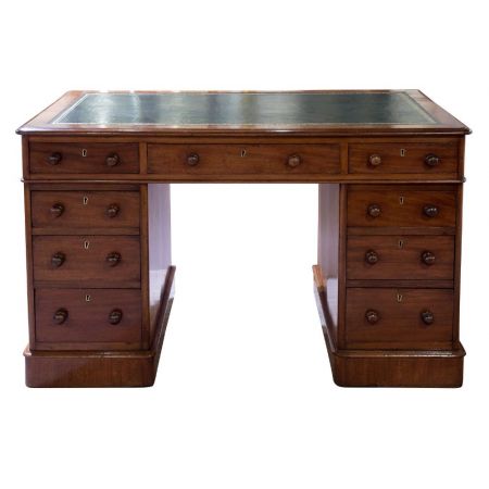 Kleiner viktorianischer Mahagoni Schreibtisch Massivholz antik ca 1880