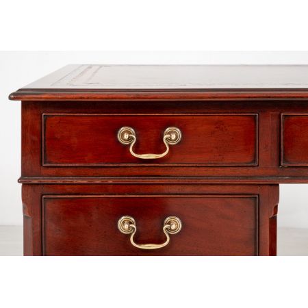 Georgianischer Mahagoni Schreibtisch Massivholz antik ca 1920