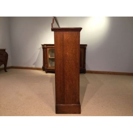 Viktorianisches Eichen Bücherregal Massivholz antik ca 1890