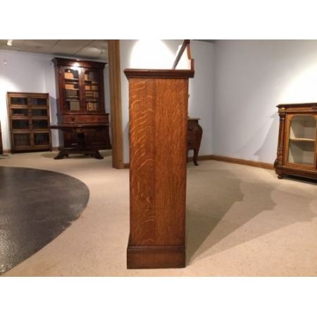 Viktorianisches Eichen Bücherregal Massivholz antik ca 1890