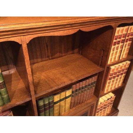 Viktorianisches Eichen Bücherregal Massivholz antik ca 1890