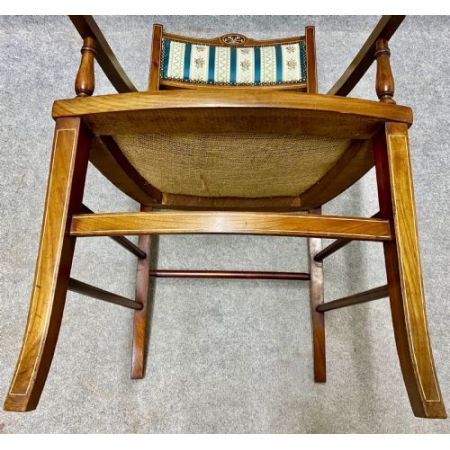 Edwardianisches Paar Mahagoni Stühle Massivholz antik ca 1910