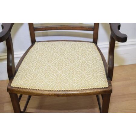 Edwardianisches Paar Mahagoni Stühle Massivholz antik ca 1900