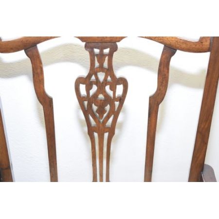 Edwardianisches Paar Mahagoni Stühle Massivholz antik ca 1900