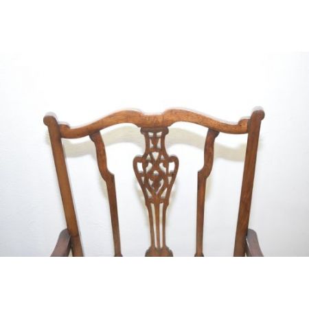 Edwardianisches Paar Mahagoni Stühle Massivholz antik ca 1900