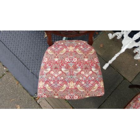 Viktorianisches Set von 4 Stühlen Massivholz antik ca 1890