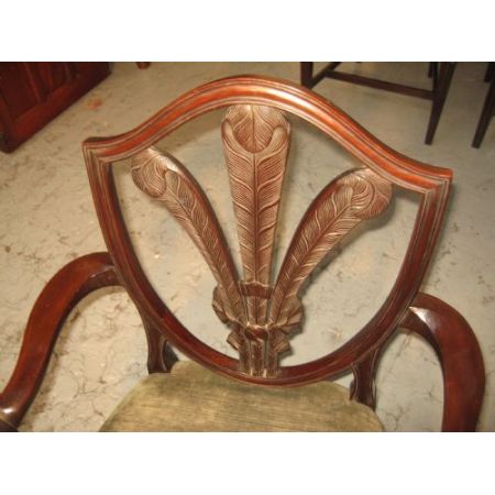 Set von 4 Mahagoni Stühlen Massivholz antik ca 1900