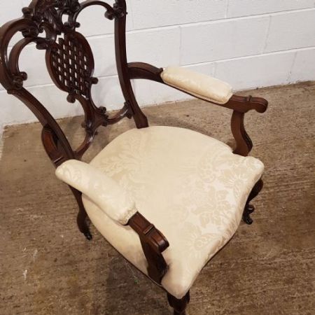 Edwardianisches Paar Mahagoni Stühle Massivholz antik ca 1900