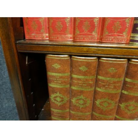 Nussbaum Bücherregal Massivholz antik ca 1880