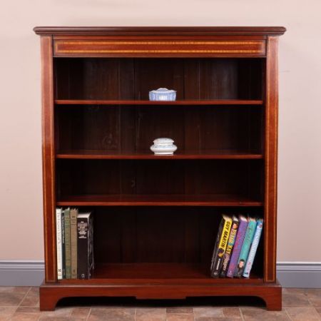 Edwardianisches Mahagoni Bücherregal Massivholz antik ca 1900