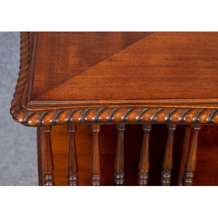 Edwardianisches Mahagoni Revolving Bookcase Massivholz antik ca 1910