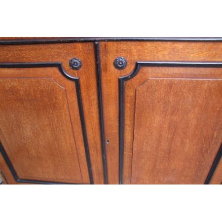 Eichen Bücherschrank Massivholz antik 19. Jahrhundert