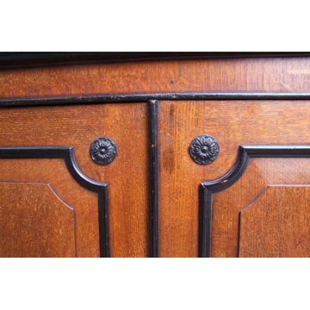 Eichen Bücherschrank Massivholz antik 19. Jahrhundert