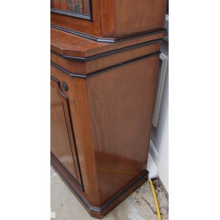 Eichen Bücherschrank Massivholz antik 19. Jahrhundert