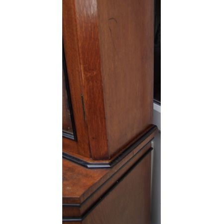 Eichen Bücherschrank Massivholz antik 19. Jahrhundert