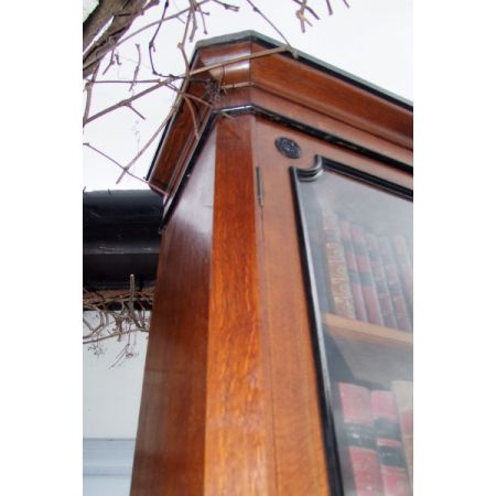 Eichen Bücherschrank Massivholz antik 19. Jahrhundert