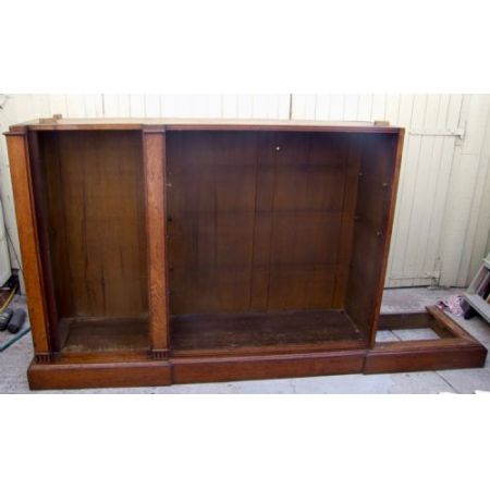 Eichen Bücherschrank Massivholz antik 19. Jahrhundert