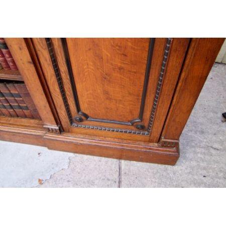 Eichen Bücherschrank Massivholz antik 19. Jahrhundert