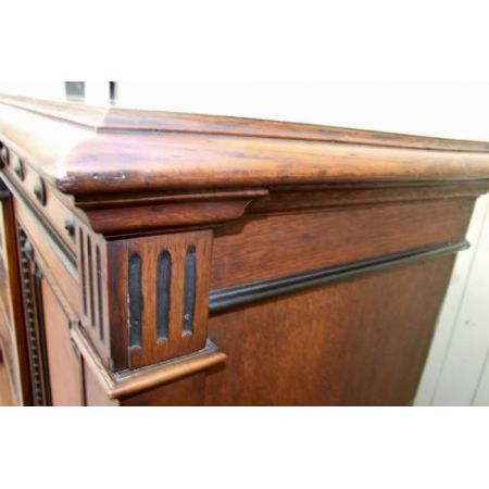 Eichen Bücherschrank Massivholz antik 19. Jahrhundert