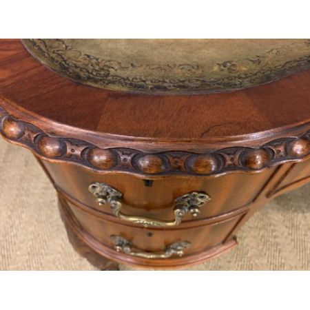 Paar edwardianische Mahagoni Schreibtische Massivholz antik ca 1900