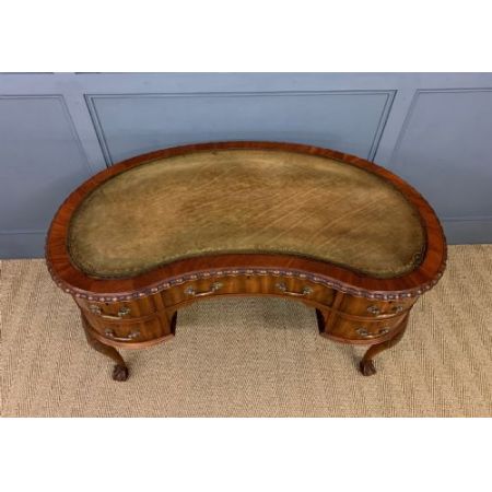 Paar edwardianische Mahagoni Schreibtische Massivholz antik ca 1900