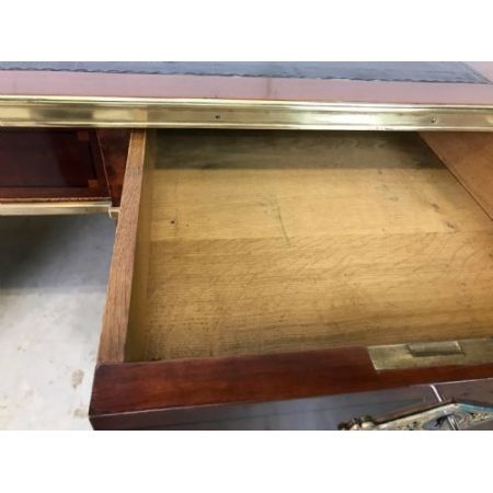 Antiker Mahagoni Schreibtisch aus Massivholz ca 1900