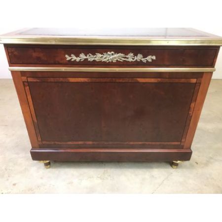 Antiker Mahagoni Schreibtisch aus Massivholz ca 1900