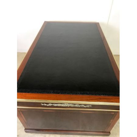 Antiker Mahagoni Schreibtisch aus Massivholz ca 1900