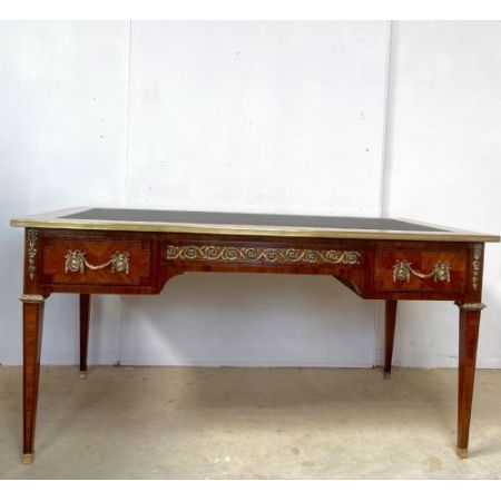 Antiker Königsholz Schreibtisch aus Massivholz