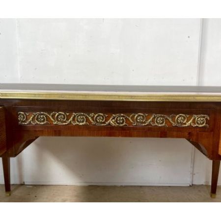 Antiker Königsholz Schreibtisch aus Massivholz