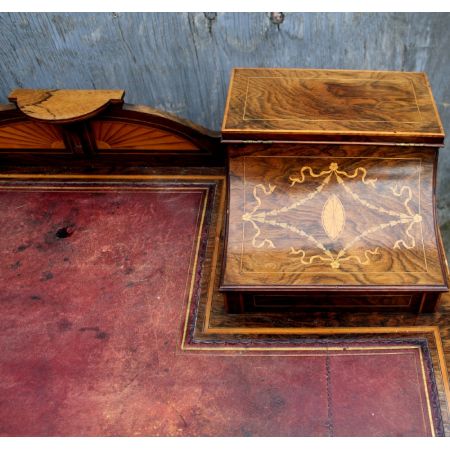 Palisander Schreibtisch Massivholz antik ca 1900