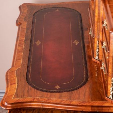 Viktorianischer Nussbaum Bonheur du Jour/Schreibtisch aus Massivholz
