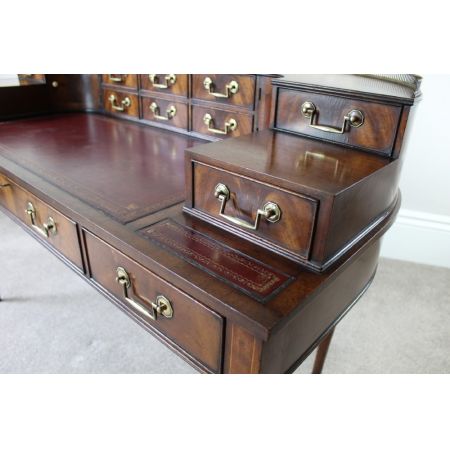 Carlton Haus Mahagoni Schreibtisch Massivholz antik 19. Jahrhundert