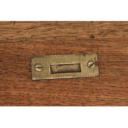 Edwardianischer Eichen Schreibtisch Massivholz antik ca 1910