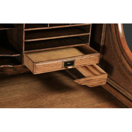 Edwardianischer Eichen Schreibtisch Massivholz antik ca 1910