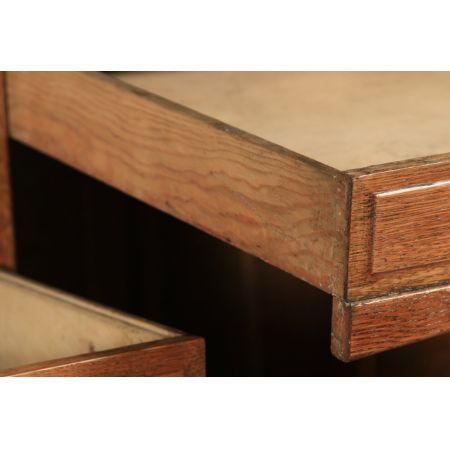 Edwardianischer Eichen Schreibtisch Massivholz antik ca 1910