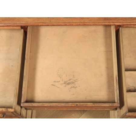 Edwardianischer Eichen Schreibtisch Massivholz antik ca 1910