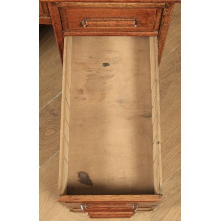 Edwardianischer Eichen Schreibtisch Massivholz antik ca 1910