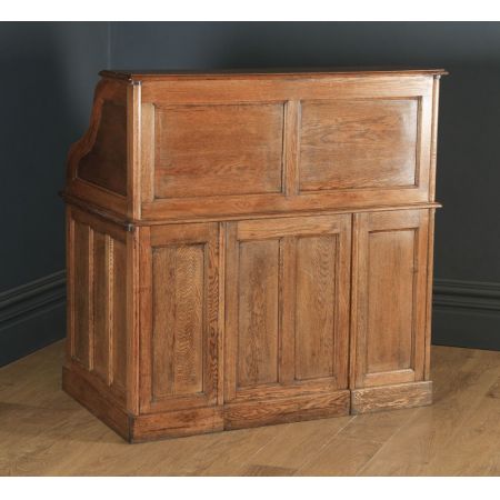 Edwardianischer Eichen Schreibtisch Massivholz antik ca 1910