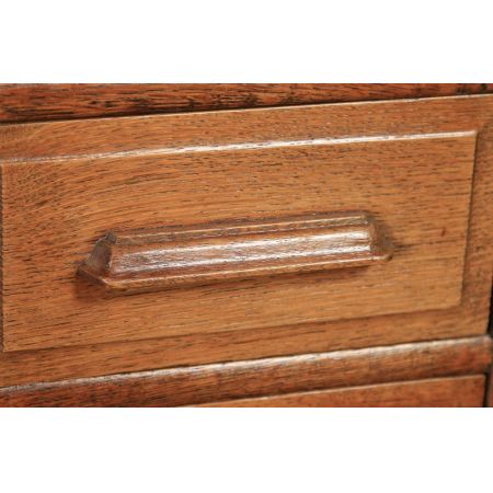 Edwardianischer Eichen Schreibtisch Massivholz antik ca 1910