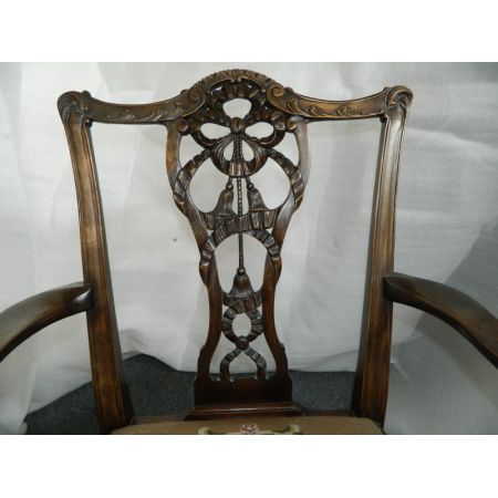 Viktorianisches Paar Massivholz Stühle antik ca 1880