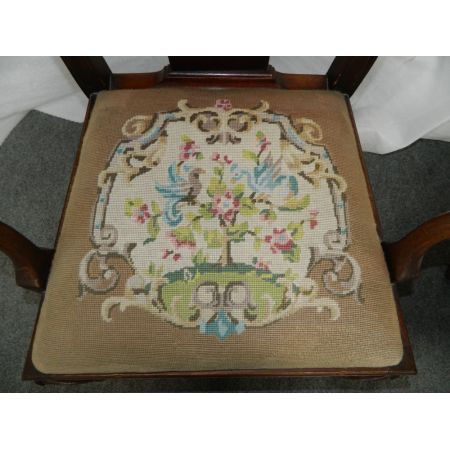 Viktorianisches Paar Massivholz Stühle antik ca 1880