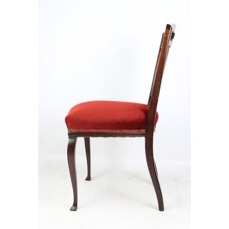 Antiker edwardianischer Dressingtable Chair aus Mahagoni 