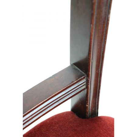 Antiker edwardianischer Dressingtable Chair aus Mahagoni 