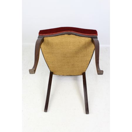 Antiker edwardianischer Dressingtable Chair aus Mahagoni 