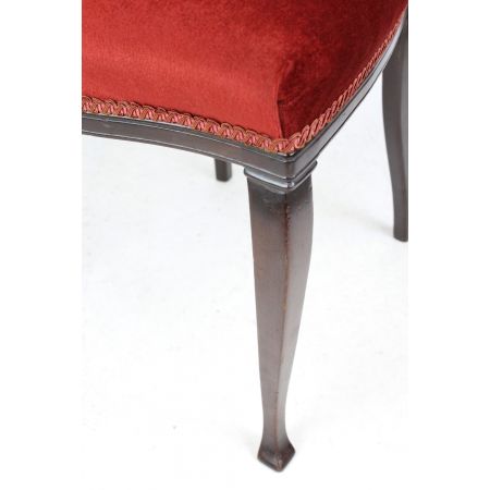 Antiker edwardianischer Dressingtable Chair aus Mahagoni 