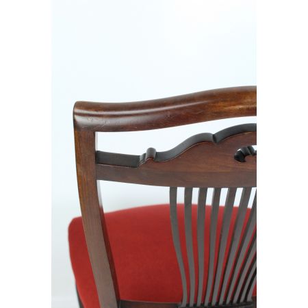 Antiker edwardianischer Dressingtable Chair aus Mahagoni 